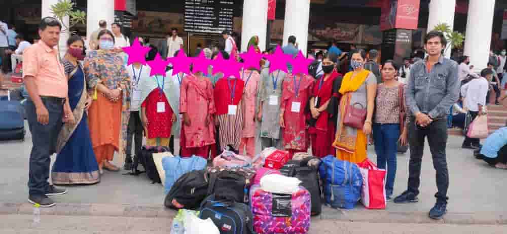 Nine girls and a boy who were victims of human trafficking rescued in Delhi
