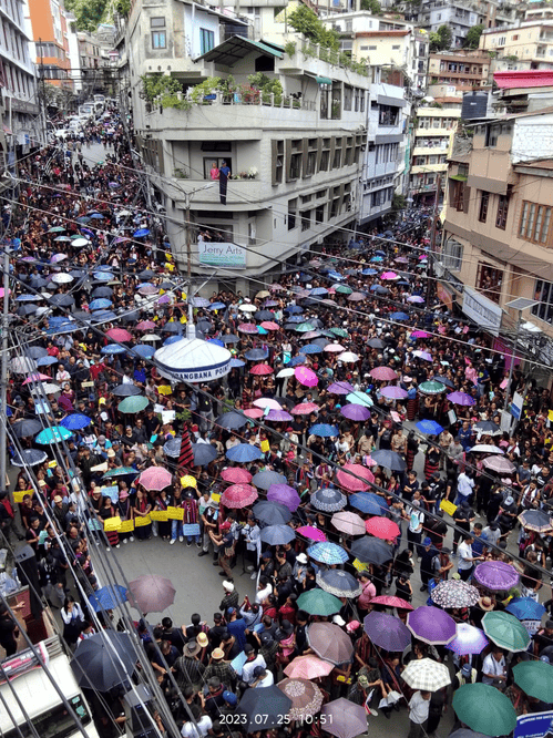 Manipur violence : Thousands turn out for ‘Solidarity March’ in Mizoram