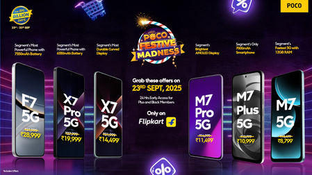 POCO Unveils Blockbuster 5G Smartphone Deals for Flipkart Big Billion Days Sale 2025