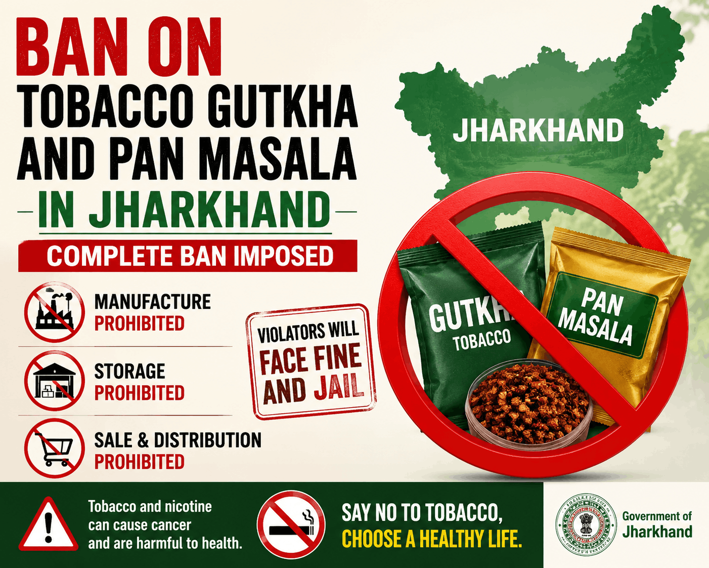 jharkhand-cracks-down-on-gutkha-and-pan-masala-jail-for-violators