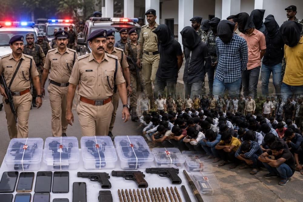 massive-action-by-ranchi-police-under-operation-prahar-over-30-criminals-arrested