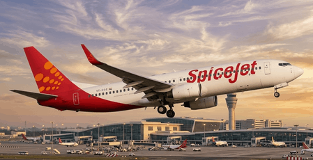 SpiceJet operates India's first flight partially powered by bio-fuel 