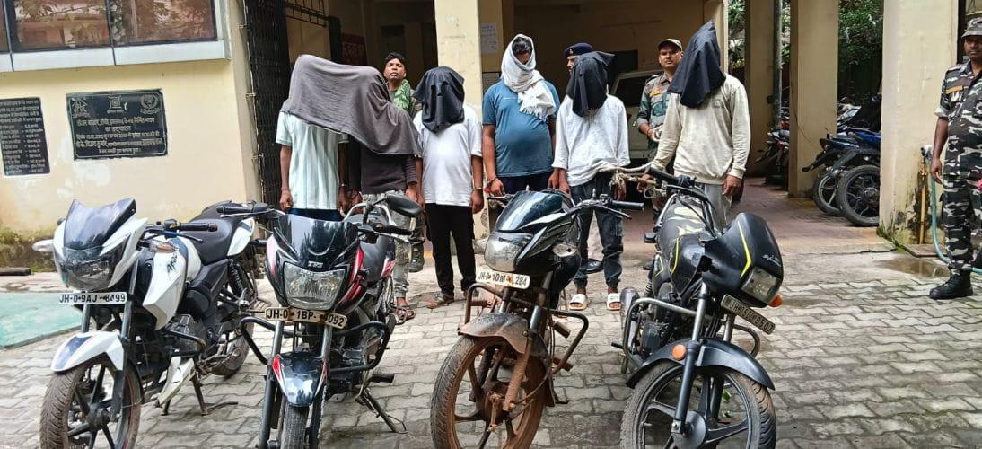bike-theft-gang-busted-near-ranchi-sadar-hospital-four-stolen-motorcycles-recovered