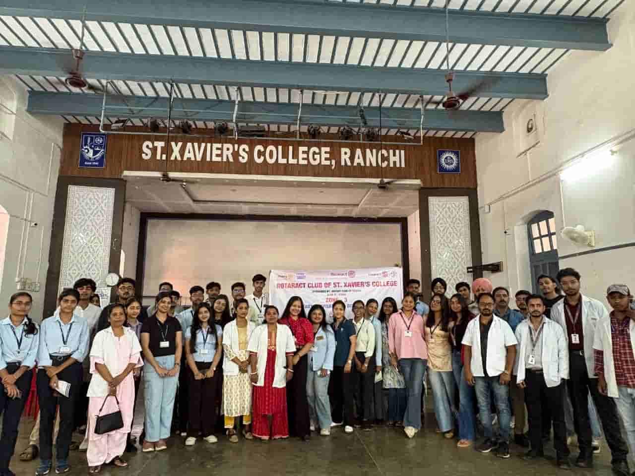 st-xaviers-college-holds-blood-donation-and-free-eye-check-up-camp-in-ranchi