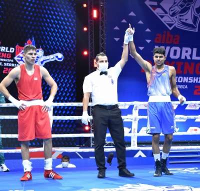 World Boxing: Nishant sails into pre-quarters with a clinical win in 71kg category