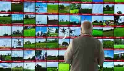 PM Modi flags off 100 kisan drones