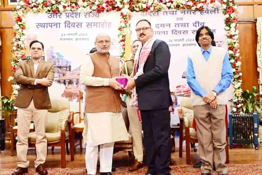 Governor Radhakrishnan said, Unity in diversity is our strength during Uttar Pradesh Foundation Day Celebrations in Ranchi