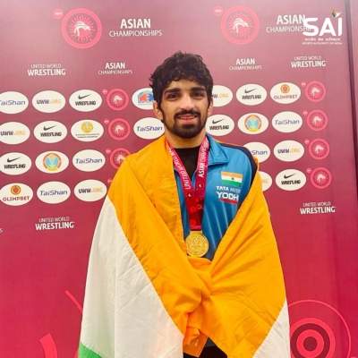 Asian Wrestling C'ships: Aman Sehrawat wins first gold medal for India; Deepak bags bronze