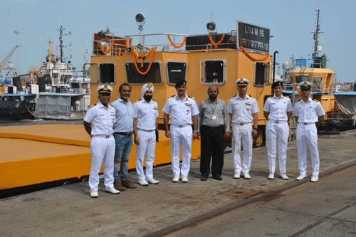 Second barge of series LSAM 16 (YARD 126) delivered to Indian Navy