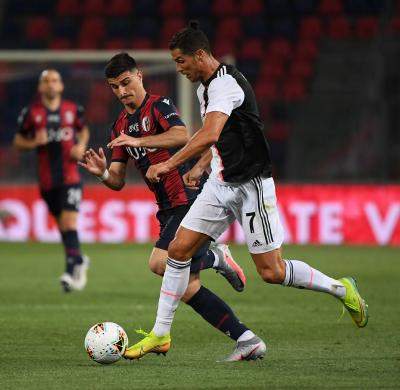 Ronaldo breaks another goal-scoring record during Bologna win