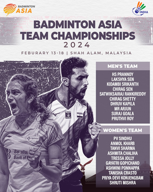 Sindhu, Prannoy to lead Indian challenge at Badminton Asia Team Championships
