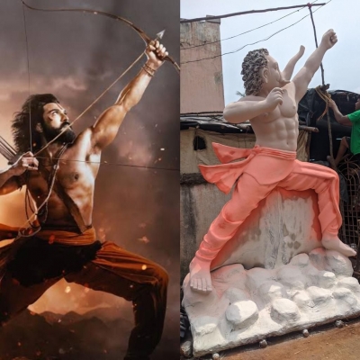 Film avatars of Allu Arjun, Ram Charan trend in Ganesh Chaturthi pandals