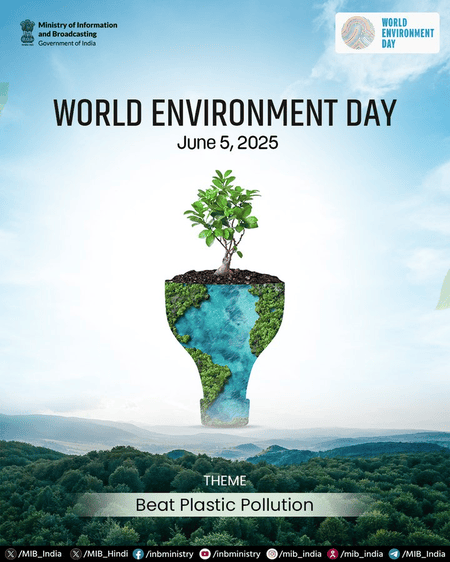 World Environment Day: Ministers Urge Action Against Plastic Pollution, Call for Sustainable Living