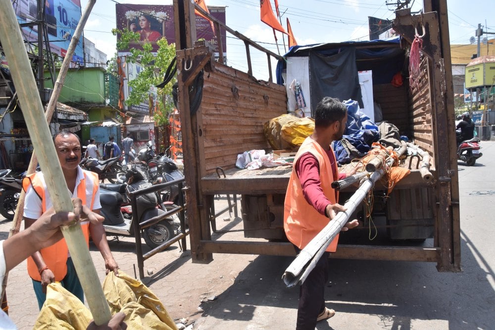 RMC removed encroachment from Ranchi City