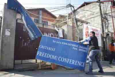 Angered over innocent killings, people damage Hurriyat office in Kashmir