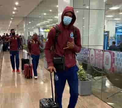 West Indies arrive in Ahmedabad ahead of white-ball series against India