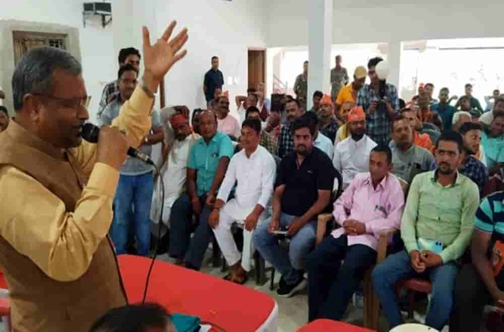 Babulal started work as soon as he took charge, left for Giridih on organizational stay
