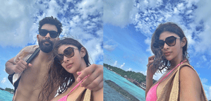 Mouni Roy rings in her 39th birthday in Maldives; flaunts bikini body with husband
