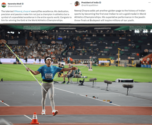 I want to thank the people of India for staying up late, says World champ Neeraj Chopra
