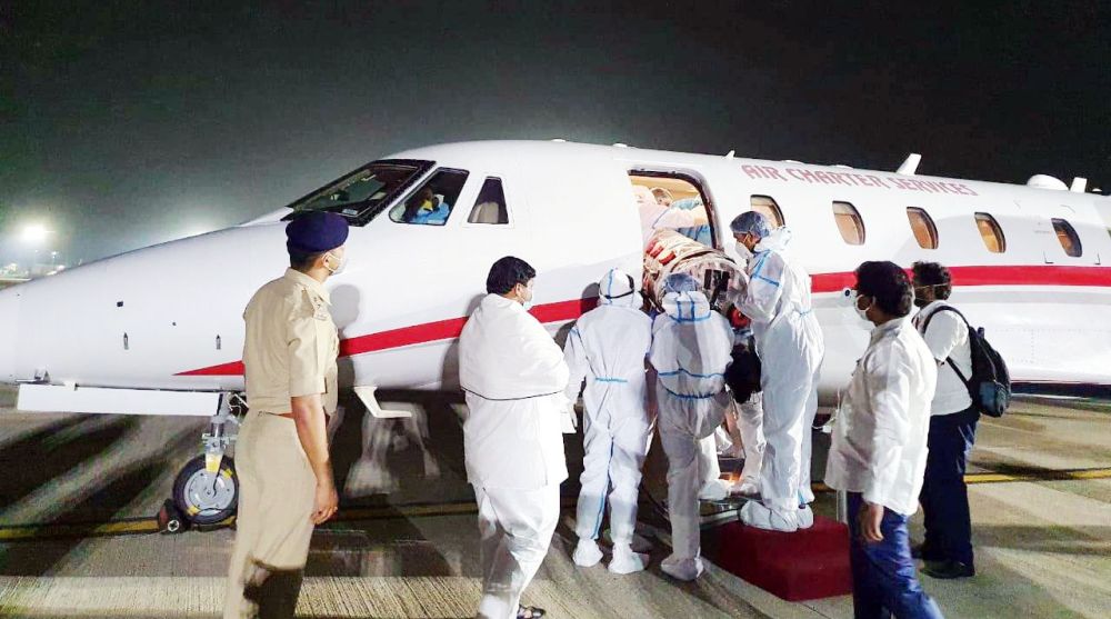 Education Minister Jaggarnath Mahto sent to Chennai via air ambulance for better treatment