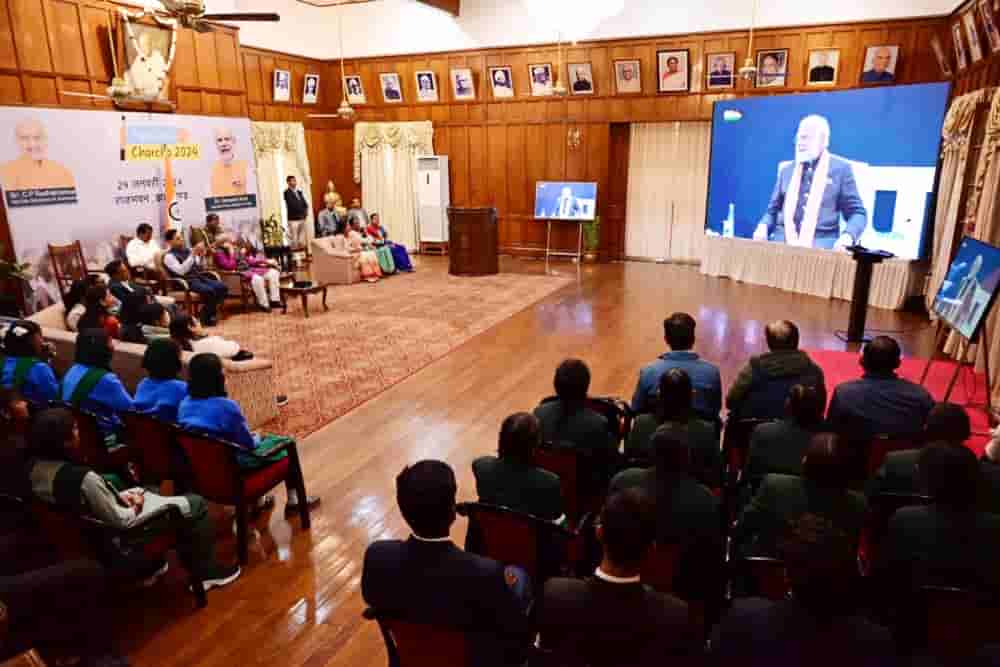 Jharkhand Governor watched Prime Minister's 'Pariksha Pe Charcha 2024' program