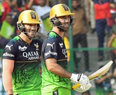 IPL 2023: Faf, Maxwell hit fifties before late strikes from RR bowlers restrict RCB to 189/9