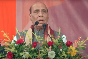 Congress playing fraud in name of caste census: Rajnath Singh