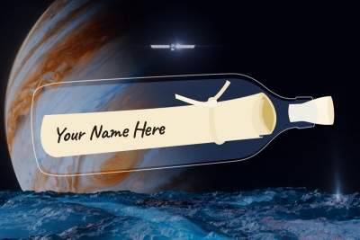 NASA invites public to send 'message in a bottle' aboard Europa Clipper