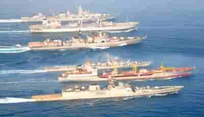 Indian, Russian navies hold maritime exercise in Bay of Bengal