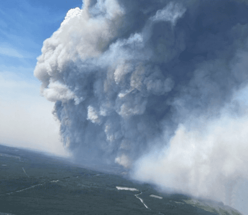 Fast-moving wildfire prompts emergency declaration in Canadian province
