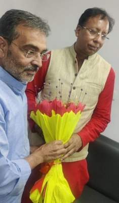 BJP Bihar chief Jaiswal meets Upendra Kushwaha