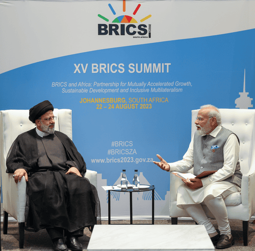 PM Modi meets Iranian Prez, several African leaders on sidelines of BRICS summit