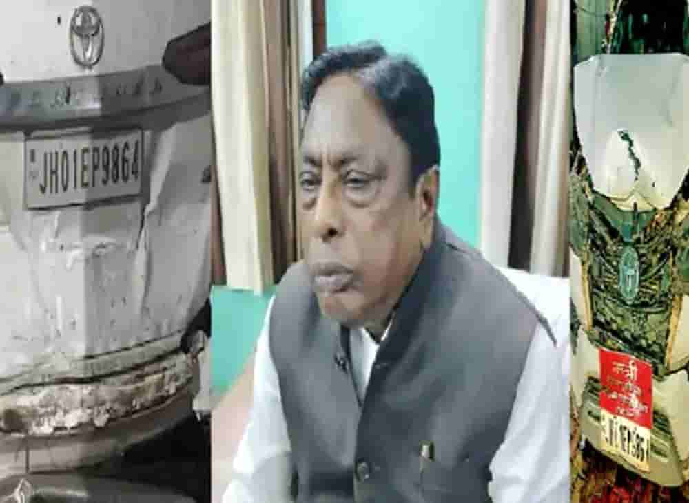 Minister Alamgir Alam's car met with an accident, the minister narrowly escaped