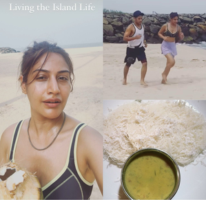 Surbhi Chandna 'living the island life' with hubby; enjoys 'string hoppers, green peas mappas'