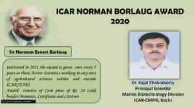CMFRI scientist wins ICAR award for research on seaweed