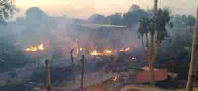 J'khand: 4 houses gutted as live wire falls on them