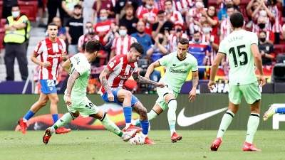 Atletico Madrid held by Athletic Club Bilbao in La Liga