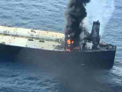'IOC chartered oil tanker fire to be put out first'