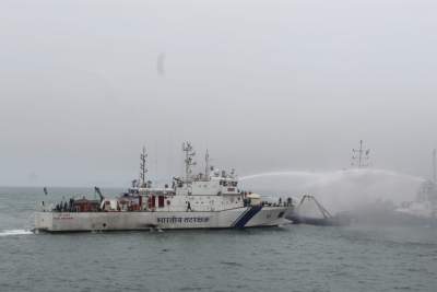 Fire on Coast Guard vessel, one missing, 28 rescued