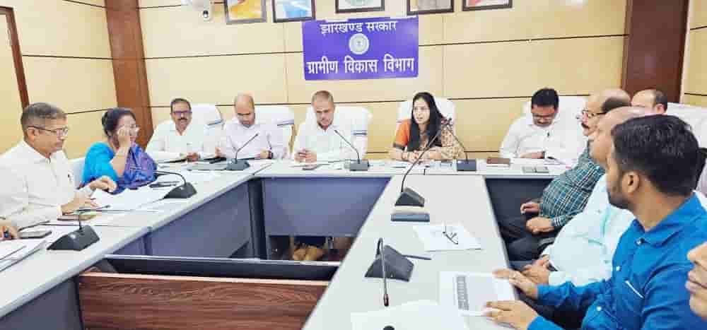 Rural Development Department review meeting held in Ranchi