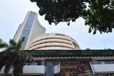 Equity indices plunge, Sensex down 1,100