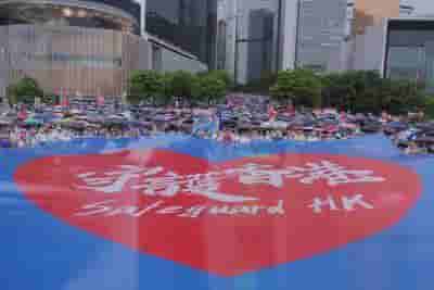 Demonstrators gather in Hong Kong amid rising tensions